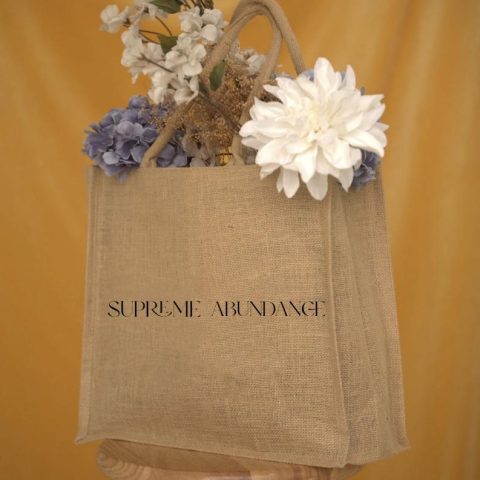 Supreme Abundance Burlap Bag